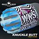 Knuckle Butt Tank Cover - WKS Shred - Cyan